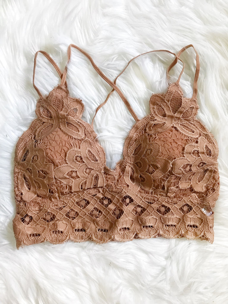 Lace Bralette (Taupe)