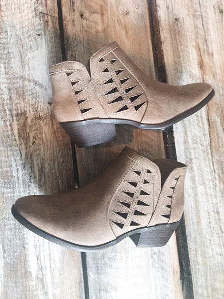 Laser Cut-Out Booties