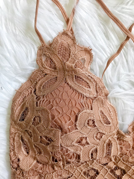 Lace Bralette (Taupe)