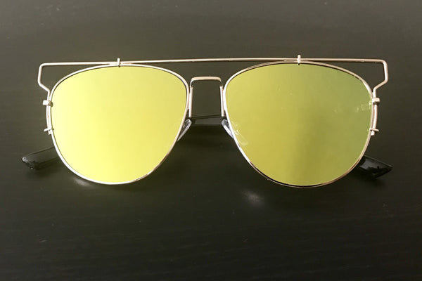 Top-Bar Sunglasses (Yellow)